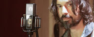 This picture shows a audio engineer with his LCT 840 tube mic